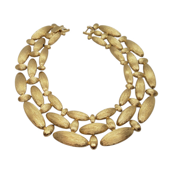 Vintage Givenchy Choker 1980s Chunky Textured RARE HTF Necklace - Picture 3 of 12